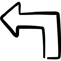 Diagram Arrow Corner Point Left Icon from Freehand Set