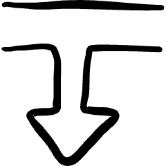 Diagram Arrow Down 1 Icon from Freehand Set