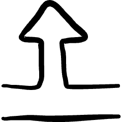 Diagram Arrow Up 1 Icon from Freehand Set