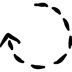 Diagram Dash Circle Icon from Freehand Set