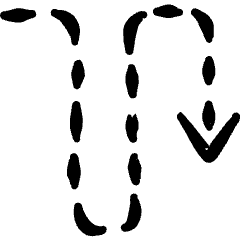 Diagram Dash Wave Down Icon from Freehand Set