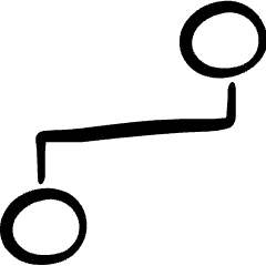 Logic Connection Icon from Freehand Set