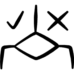 Logic Decision Icon from Freehand Set