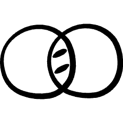 Logic Exclude Icon from Freehand Set