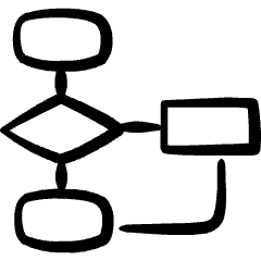 Logic Flowchart 1 Icon from Freehand Set