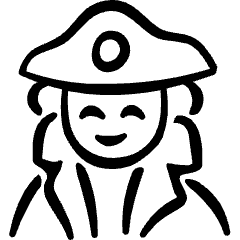 Geometric History Man Napoleon Icon from Freehand Set