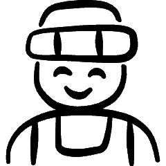 Geometric People Man 14 Icon from Freehand Set