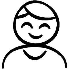 Geometric People Man Icon from Freehand Set