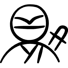 Geometric Crime Man Ninja Icon from Freehand Set