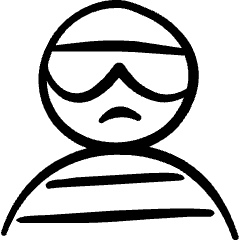 Geometric Crime Man Thief 3 Icon from Freehand Set