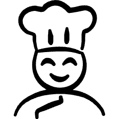 Geometric Professions Man Chef 2 Icon from Freehand Set