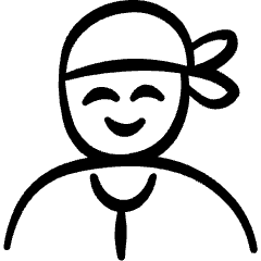 Geometric Professions Man Chef Icon from Freehand Set