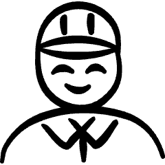 Geometric Professions Man Clerk Icon from Freehand Set