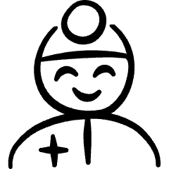 Geometric Professions Man Doctor Icon from Freehand Set