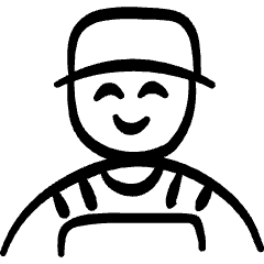 Geometric Professions Man Farmer_1 Icon from Freehand Set