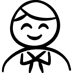 Geometric Professions Man Office Icon from Freehand Set