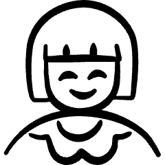 Geometric People Woman 9 Icon from Freehand Set