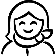 Geometric People Woman Scarf Icon from Freehand Set