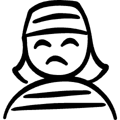 Geometric Crime Woman Inmate Icon from Freehand Set