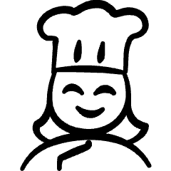 Geometric Professions Woman Chef 2 Icon from Freehand Set