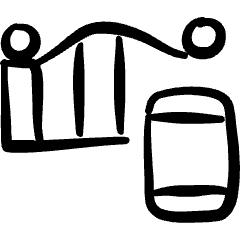 Architecture Fence Gate Smartphone Icon from Freehand Set