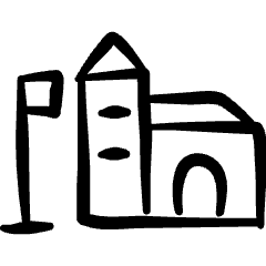 Building Flag 2 Icon from Freehand Set