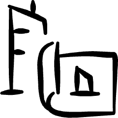 Project Blueprint Buildings Icon from Freehand Set