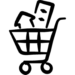 Project Building Shopping Icon from Freehand Set