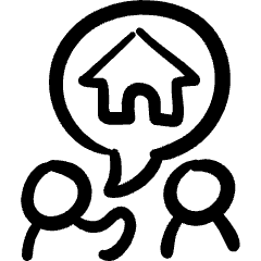 Project Home Discuss Icon from Freehand Set