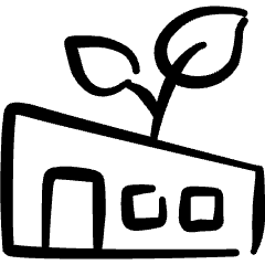 Factory Building Eco 2 Icon from Freehand Set