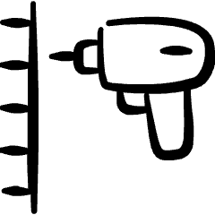 House Improvement Renovation Drill Icon from Freehand Set