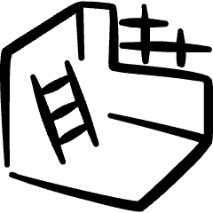 House Improvement Renovation Perspective Icon from Freehand Set