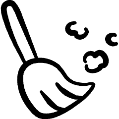 Cleaning Sweeping Broom Icon from Freehand Set