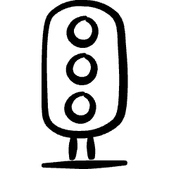 Traffic Light Icon from Freehand Set