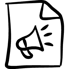 Advertising Ad File Icon from Freehand Set