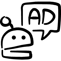 Advertising Ai Ad Icon from Freehand Set