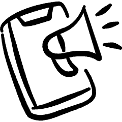 Advertising Smartphone Ad Icon from Freehand Set