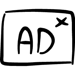 Advertising Window Icon from Freehand Set