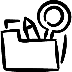 Analytics Folder Tools Icon from Freehand Set