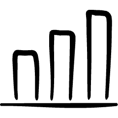 Analytics Graph Bar 3d Icon from Freehand Set