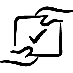 Business Contract Approve Icon from Freehand Set