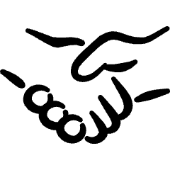 Business Deal Handshake Icon from Freehand Set