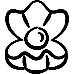 Business Metaphor Pearl Icon from Freehand Set