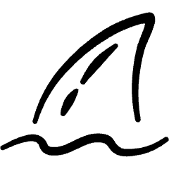 Business Metaphor Shark Icon from Freehand Set