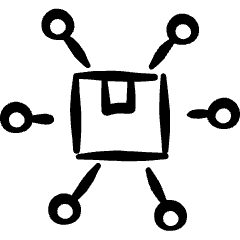 Business Product Supply Chain Icon from Freehand Set