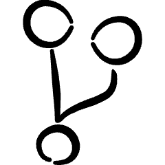 Business Workflow Branch Icon from Freehand Set