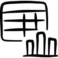 Business Workflow Data Table Graph 2 Icon from Freehand Set
