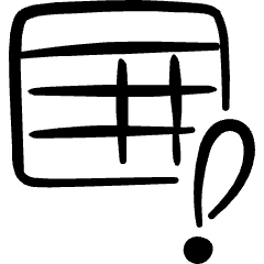 Business Workflow Data Table Warning Icon from Freehand Set