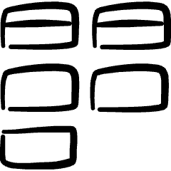 Business Workflow Kanban Icon from Freehand Set
