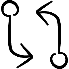 Business Workflow Pull Request Icon from Freehand Set
